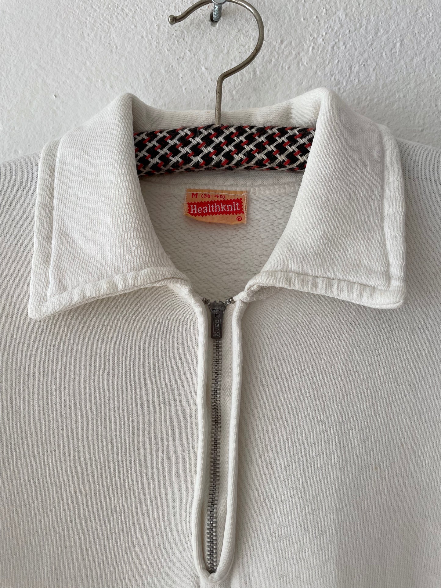 50's half zip sweat shirt.