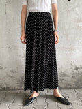 dots maxi skirt