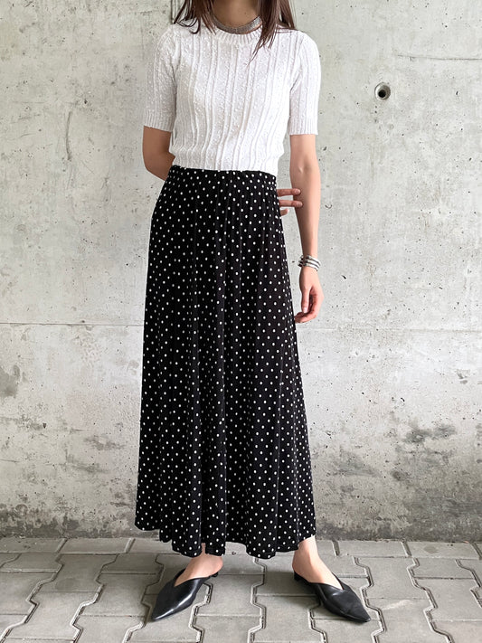 dots maxi skirt
