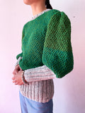 handmade puff sweater