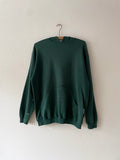 90s Hoodie green -L-