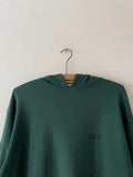 90s Hoodie green -L-