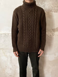 new wool turtleneck brown