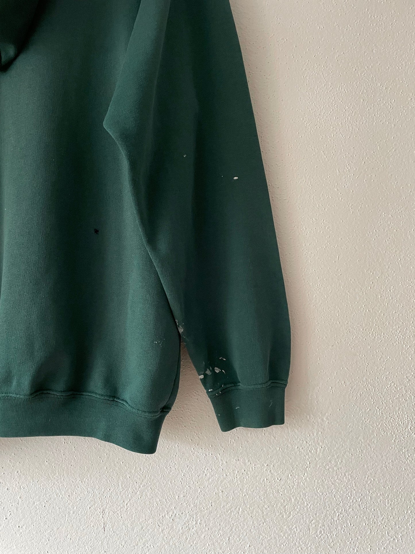 90s Hoodie green -L-