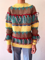 dead stock fringe sweater