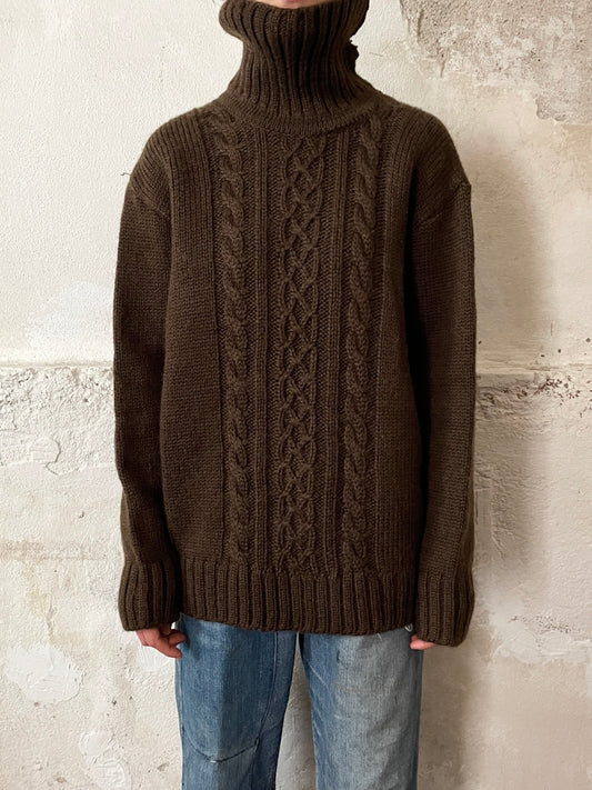 new wool turtleneck brown