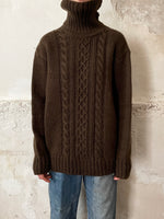 new wool turtleneck brown