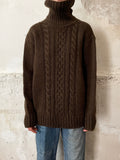 new wool turtleneck brown