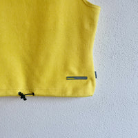 yellow fleece vest