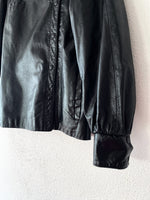 black leather shirt / jacket