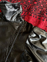 black leather shirt / jacket
