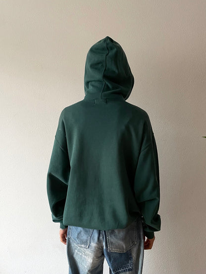 90s Hoodie green -L-