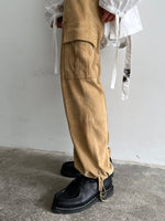 France suede cargo pants (極上)