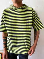 90s germany striped tee with hoodie