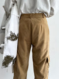 France suede cargo pants (極上)