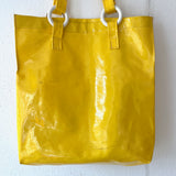 rainy day yellow bag