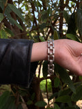 Silver 900 ladder chain bracelet
