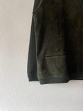 60's leather and knit pullover