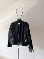 90's leather trucker jacket by H&M