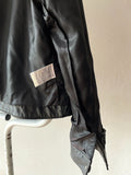 90's leather trucker jacket by H&M