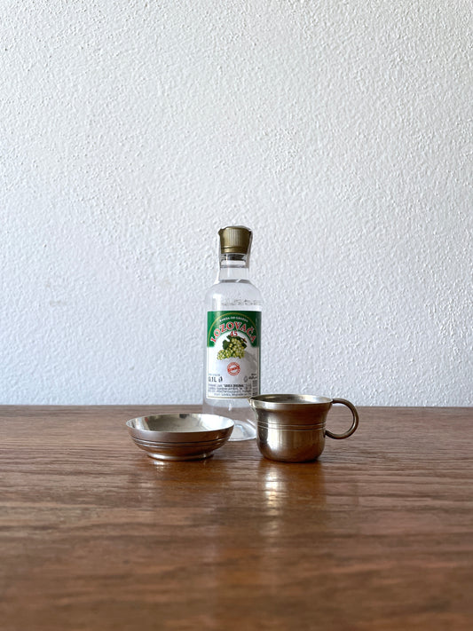 vintage silver plate 酒呑みセット