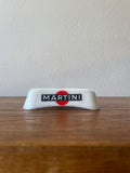 Vintage Martini Milk glass ashtray. ITALY