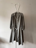 50s 60s 50's - 60's France cotton chambray dress coat shirt atelier coat shop coat