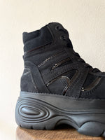 CATWALK platform shoes - black suede