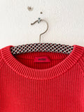 HUGO BOSS elbow zipper cotton sweater