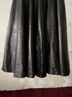 Donna Karan lambskin circular skirt