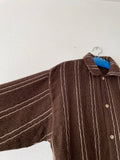 90s wool knit button up shirt