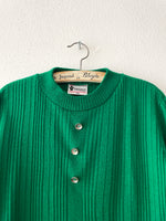 80s acrylic green top