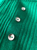 80s acrylic green top