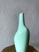 vintage ceramic vase minty green