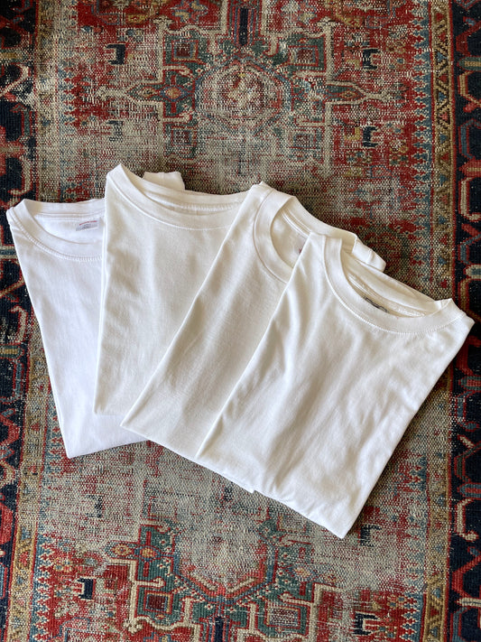 Old White tee's 4p set.