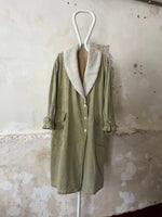 80s  Shawl collar cotton coat