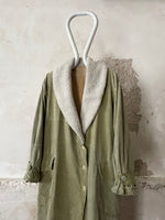 80s  Shawl collar cotton coat