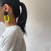 pop yellow earrings