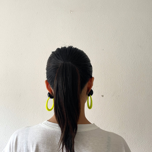 pop yellow earrings