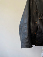 Vintage France motorcycle leather jacket