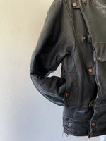 Vintage France motorcycle leather jacket