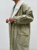 80s  Shawl collar cotton coat