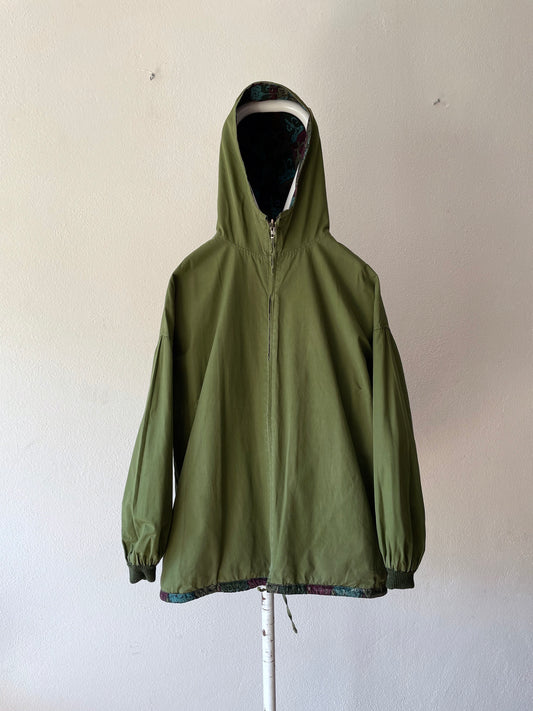60's cotton reversible parka.