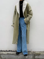 80s  Shawl collar cotton coat