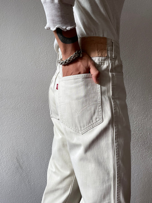 60s Levis big E 910b cotton×satin trouser