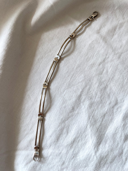 925 elongated chain bracelet