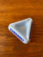 Vintage Milk Glass ashtray. Dubonnet