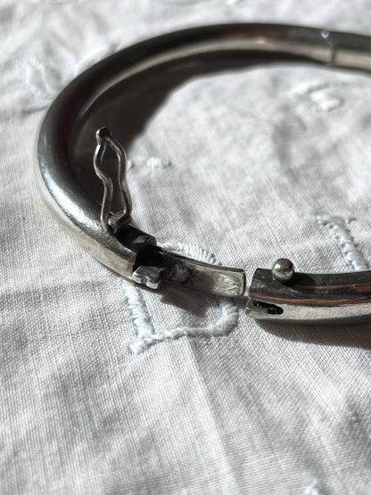 silver 925 chunky circle bracelet