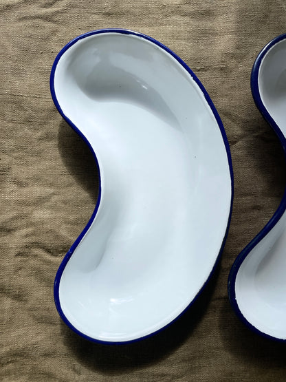 Czechoslovakia military enamel medical tray 3pc - A