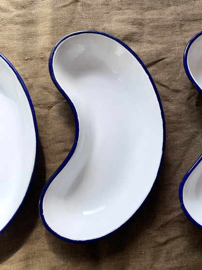 Czechoslovakia military enamel medical tray 3pc - A